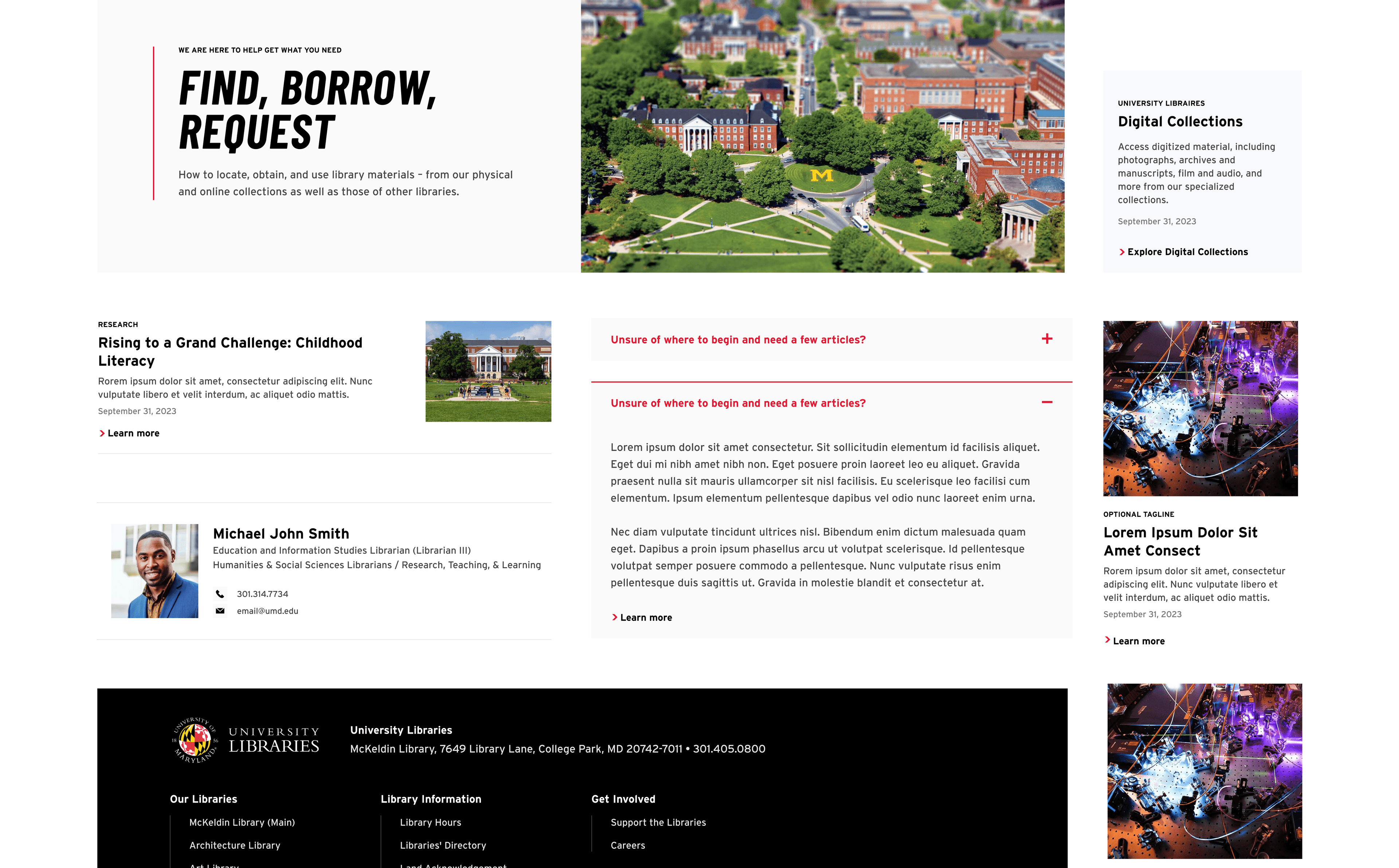 Design system component showcase.
