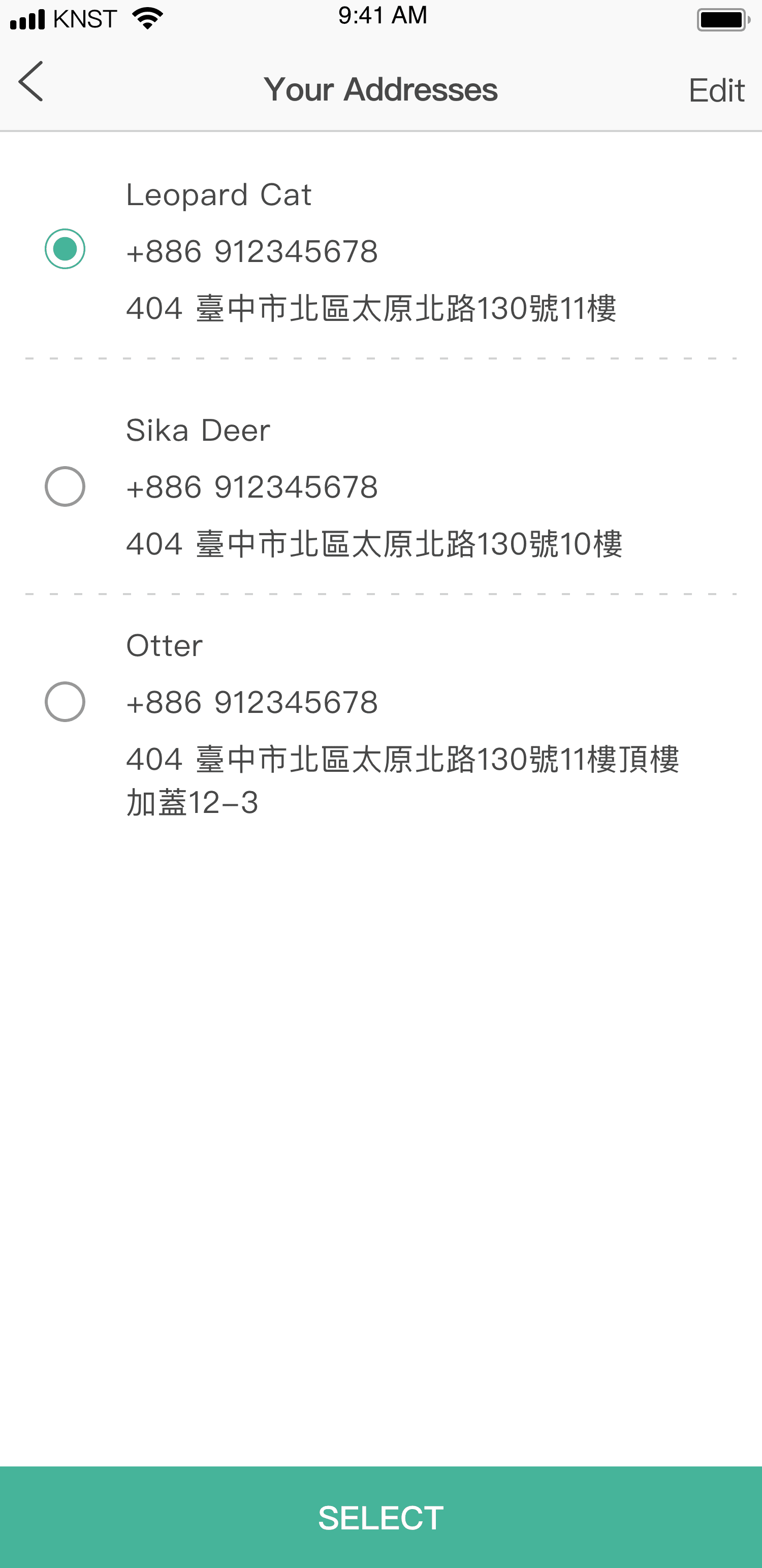 Your Address Function