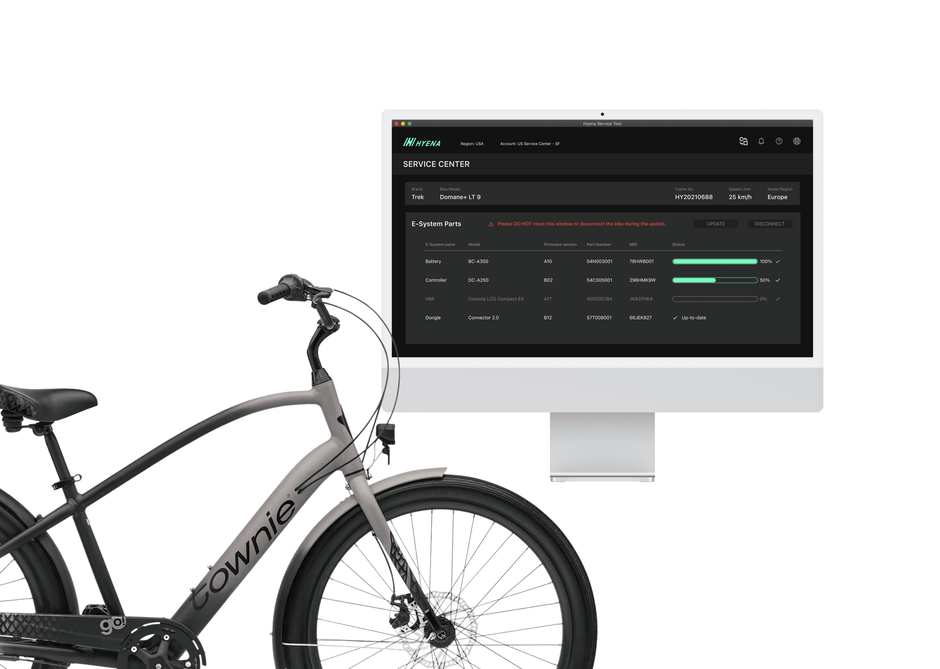Halving E-bike Servicing Time with a Single Service Flow