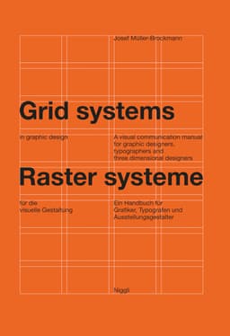 Grid systems in graphic design book cover